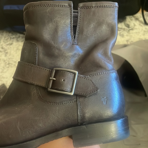 Frye Ankle Boot with Buckle - Picture 2 of 6